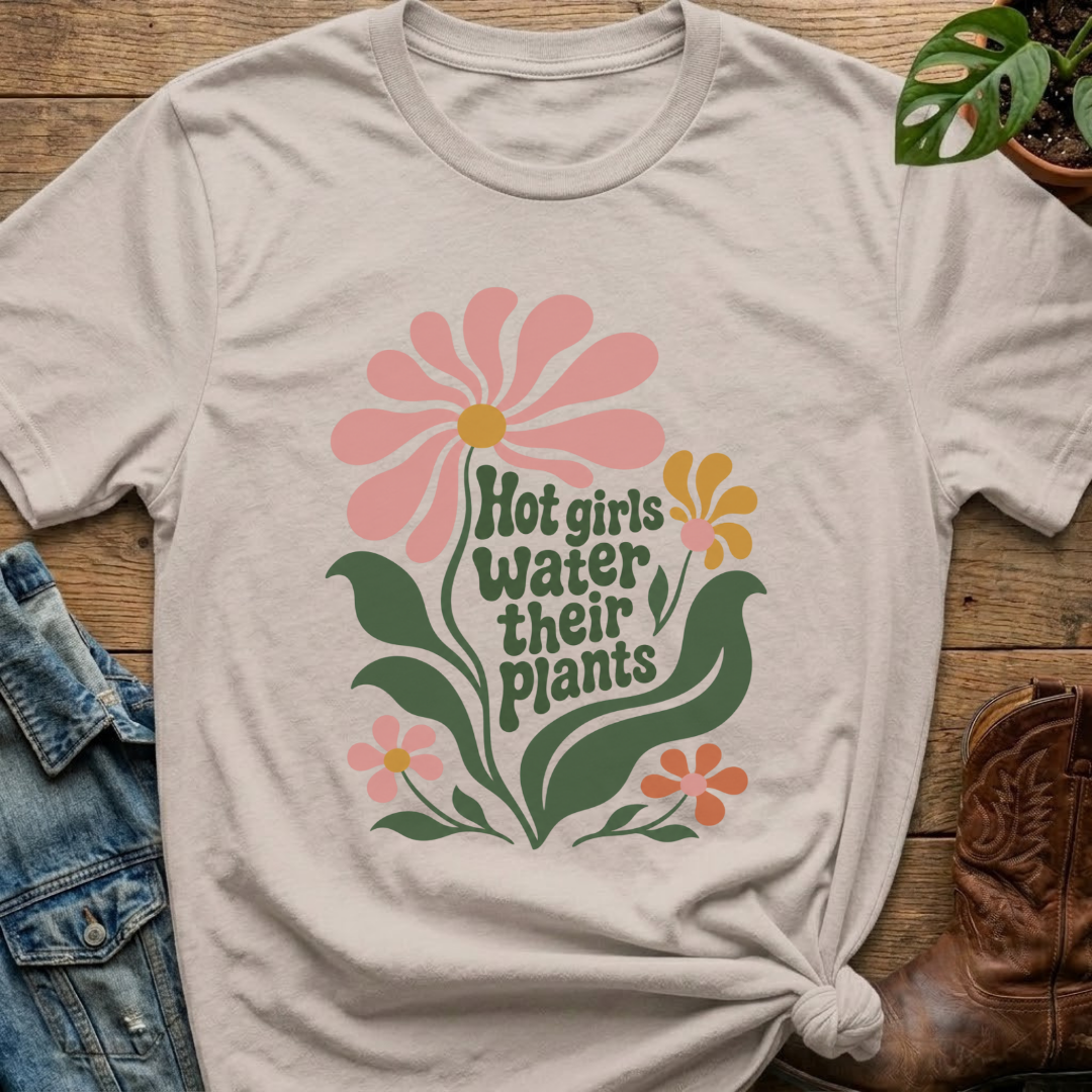 Hot Girls Water Their Plants