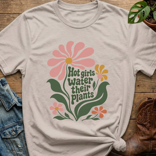 Hot Girls Water Their Plants